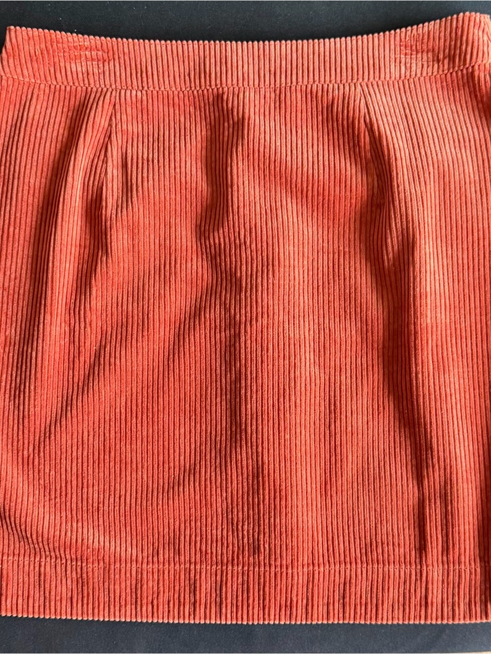 LOFT Rust Corduroy Button-Front Midi Skirt - Picture 5 of 6